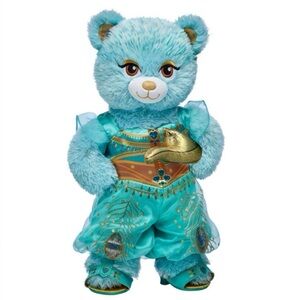 Build A Bear Disney Aladdin Princess Jasmine Plush Stuffed Bear Outfit Shoes EUC